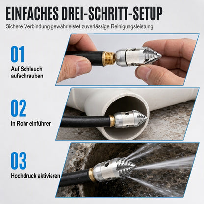 Hochdruck-Kanalreinigungsdüse in Pagodenform, Rohrreinigungs- und Säuredüse
