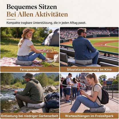 🎵 Aufblasbares Sitzkissen für Konzerte & Festivals – Bequem, leicht & feuchtigkeitsabweisend