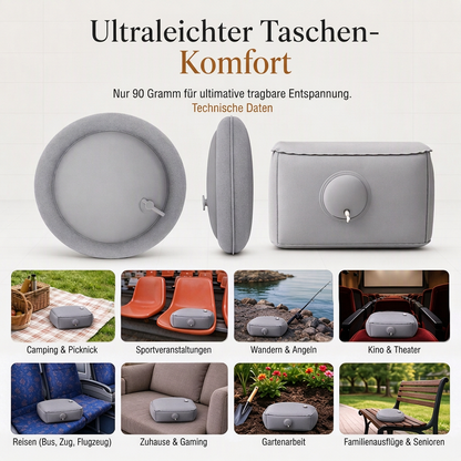 🎵 Aufblasbares Sitzkissen für Konzerte & Festivals – Bequem, leicht & feuchtigkeitsabweisend