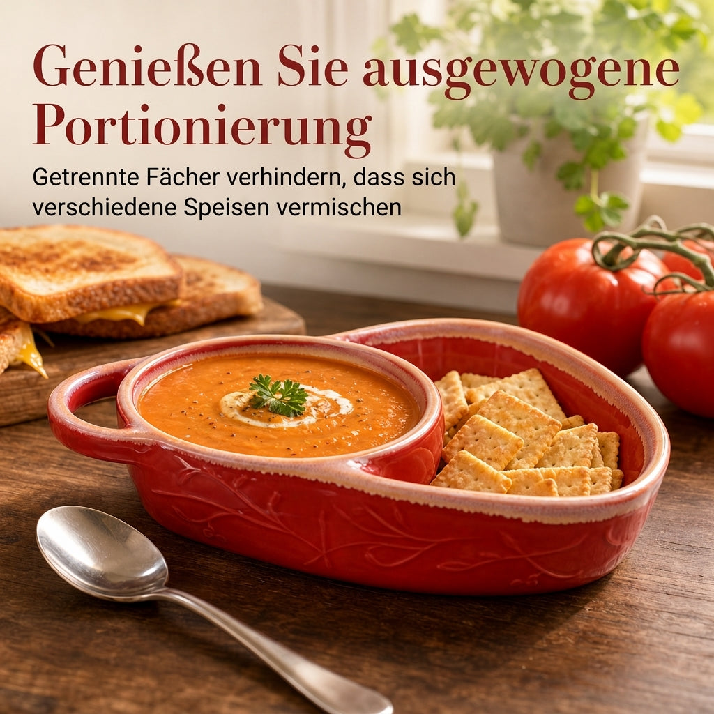 Retro Keramik Auflaufform mit einzelnem Griff