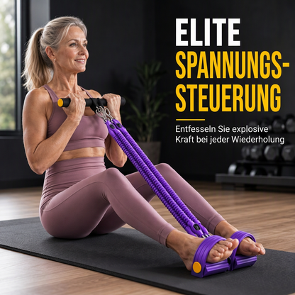 Multifunktionales Widerstandsband mit Pedal – Für Bauch-, Yoga- & Pilates-Training zu Hause
