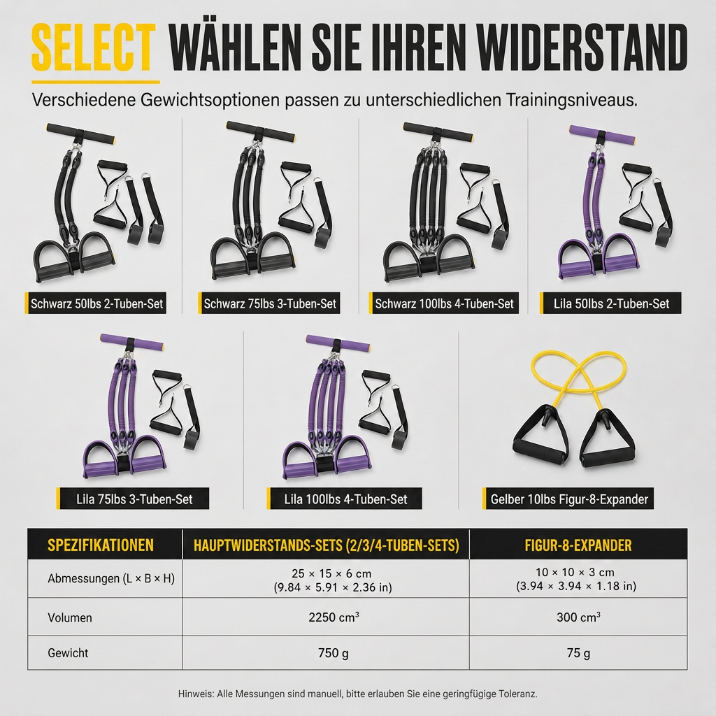 Multifunktionales Widerstandsband mit Pedal – Für Bauch-, Yoga- & Pilates-Training zu Hause