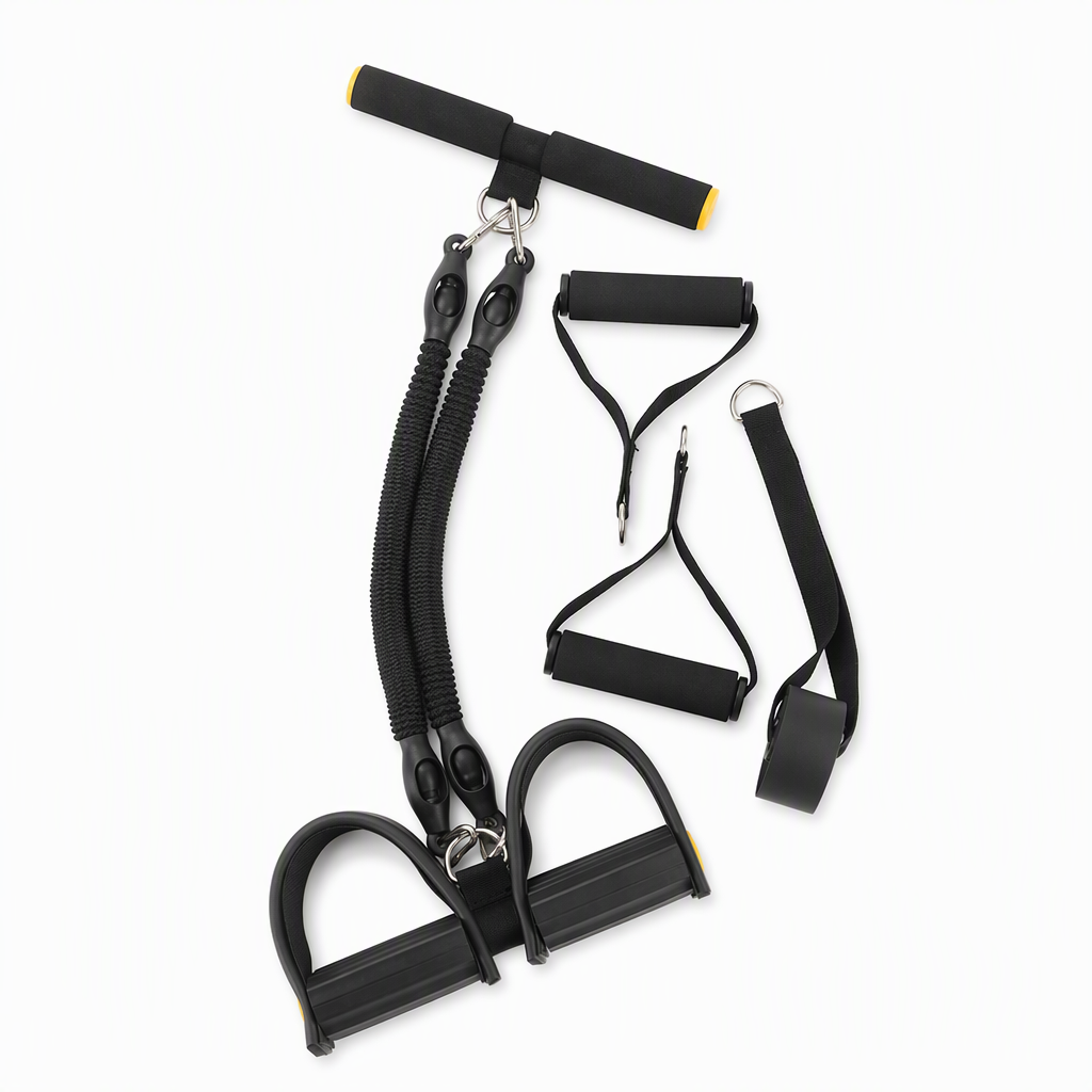 Multifunktionales Widerstandsband mit Pedal – Für Bauch-, Yoga- & Pilates-Training zu Hause