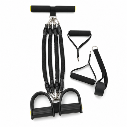 Multifunktionales Widerstandsband mit Pedal – Für Bauch-, Yoga- & Pilates-Training zu Hause