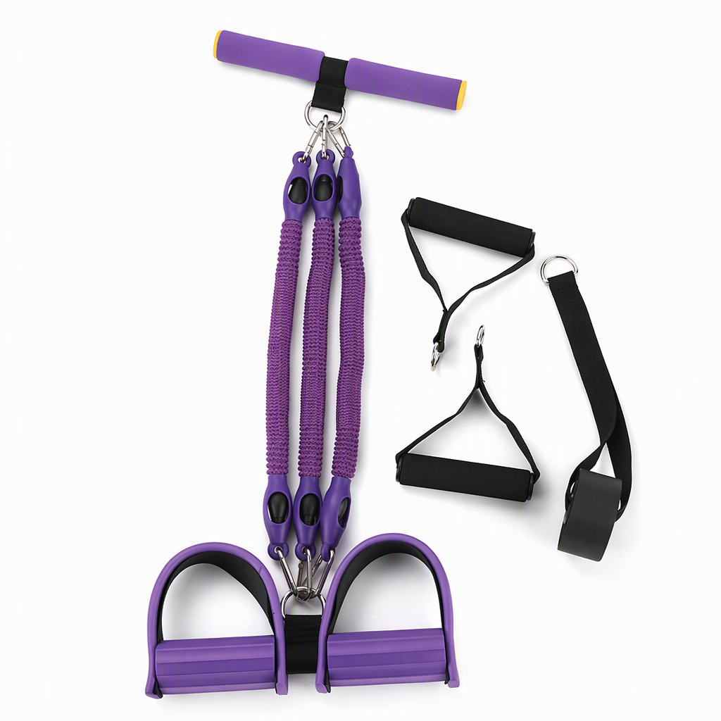Multifunktionales Widerstandsband mit Pedal – Für Bauch-, Yoga- & Pilates-Training zu Hause