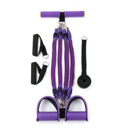 Multifunktionales Widerstandsband mit Pedal – Für Bauch-, Yoga- & Pilates-Training zu Hause