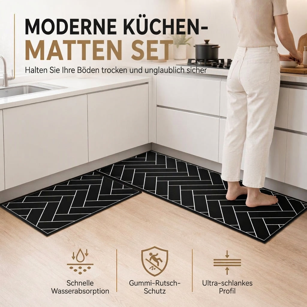 🛁 Rutschfeste Diatomeenerde-Badematte – wasserabsorbierend, schnell trocknend & perfekt für Bad und Eingang