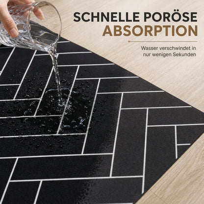 🛁 Rutschfeste Diatomeenerde-Badematte – wasserabsorbierend, schnell trocknend & perfekt für Bad und Eingang