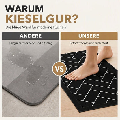 🛁 Rutschfeste Diatomeenerde-Badematte – wasserabsorbierend, schnell trocknend & perfekt für Bad und Eingang
