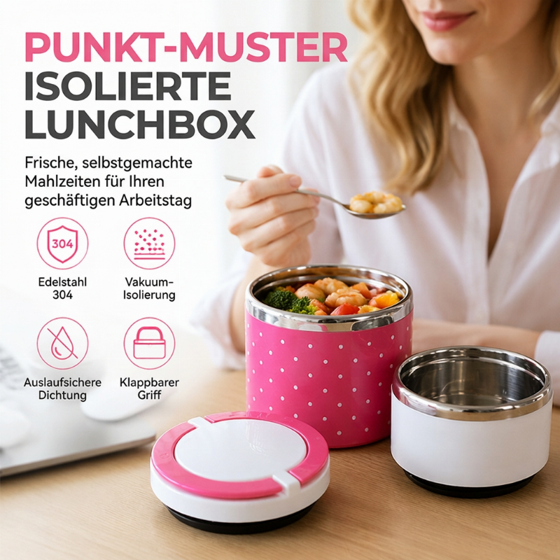 Tragbare isolierte Lunchbox aus Edelstahl