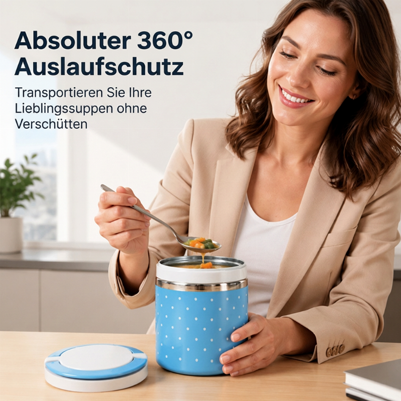 Tragbare isolierte Lunchbox aus Edelstahl