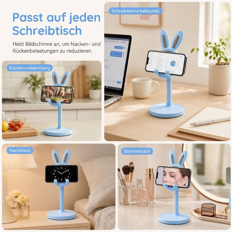 📱 50% RABATT! 🐰 Kaninchen-Handyständer – Niedlich & praktisch für den Schreibtisch ✨