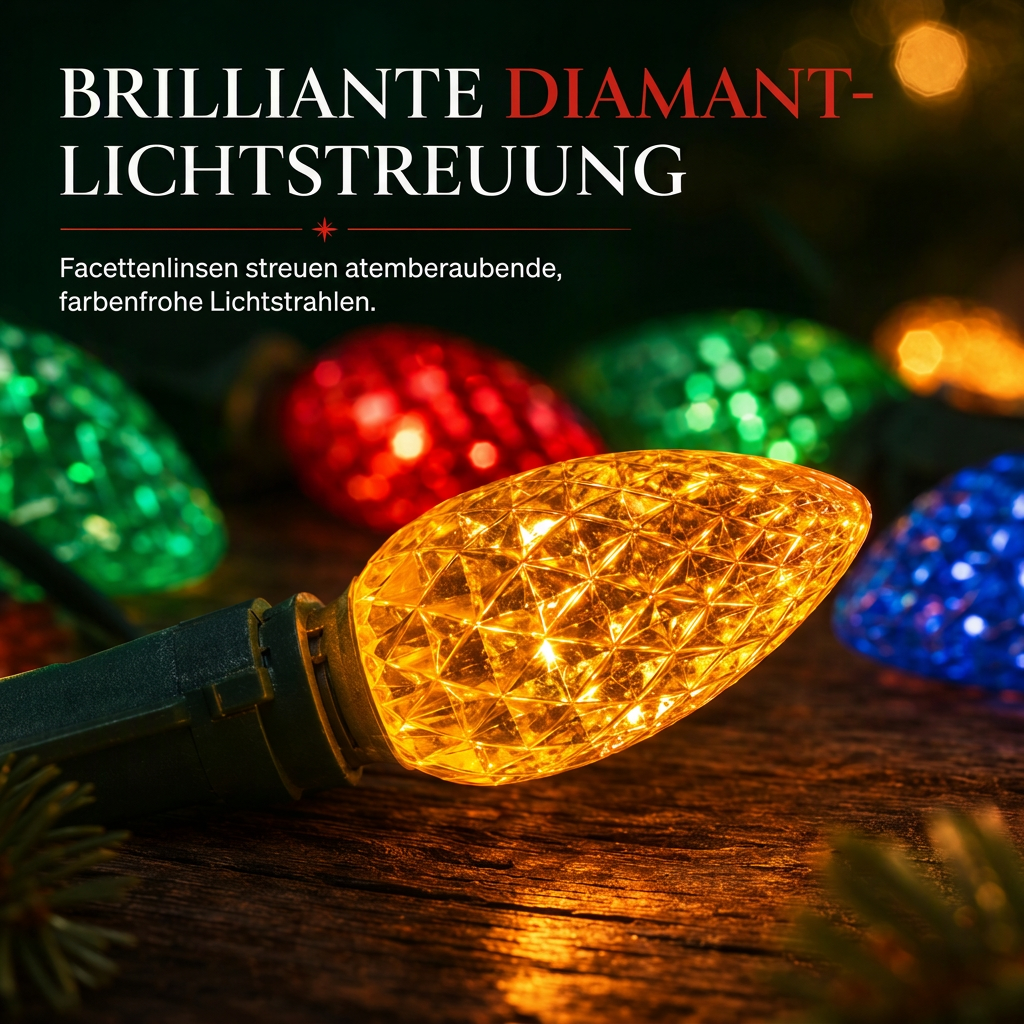 💫🏮Batteriebetriebene Erdbeer-Lichterkette mit 8 Beleuchtungsmodi – für Weihnachten, Halloween & Garten