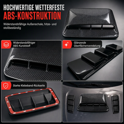 🚗 Auto Motorhaube Luftaufkleber – Dekorative Lufteinlasshaube im Shark-Gill-Stil ✨