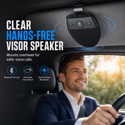 🚗 50% RABATT! SP11 Bluetooth-Freisprecheinrichtung für Auto-Sonnenblende – vibrationsaktivierte Einschaltung & A2DP