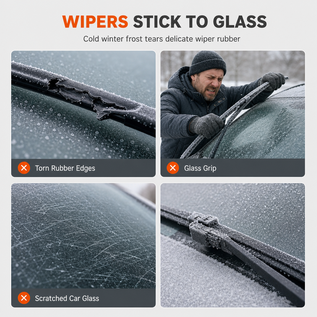 📢📢50% RABATT !!⏰2er-Pack Scheibenwischerabdeckung aus Kunststoff fürs Auto, Frostschutz-Wischerabdeckung für den Winter