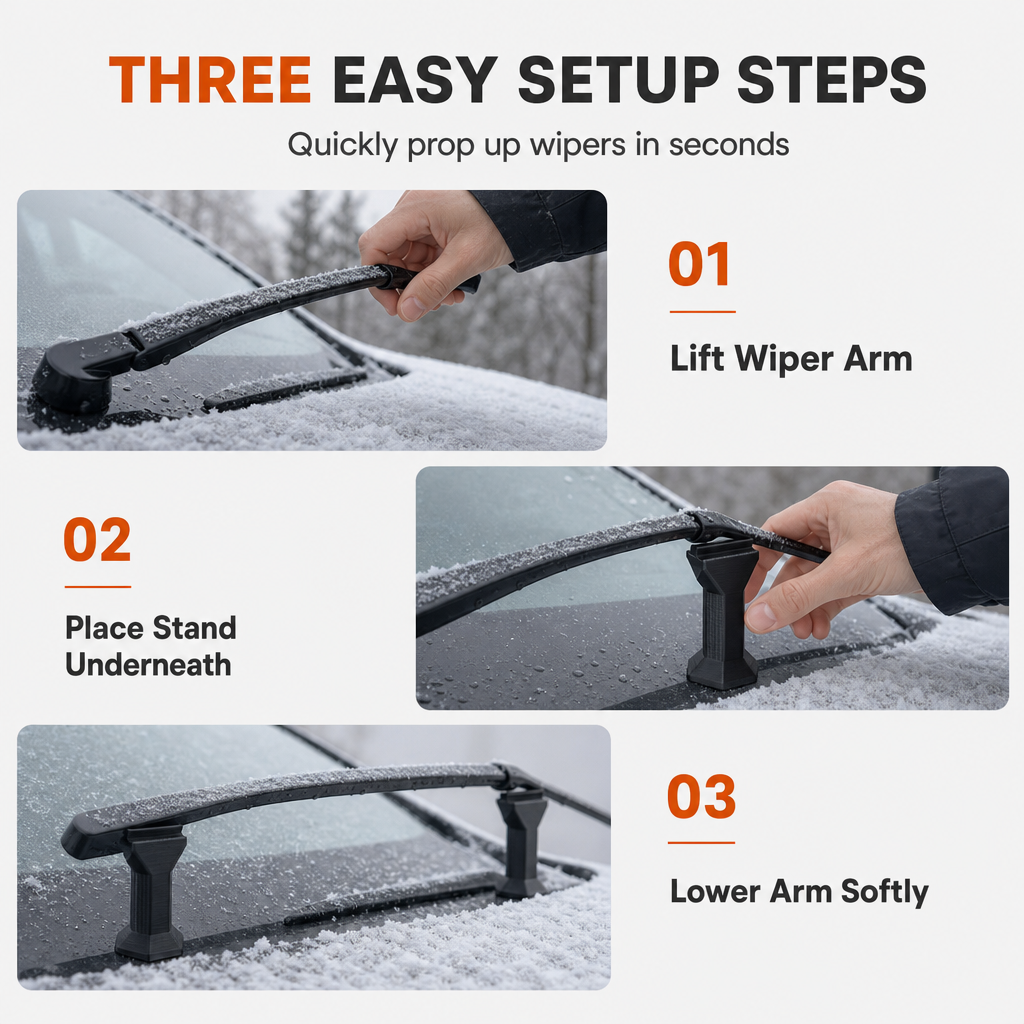📢📢50% RABATT !!⏰2er-Pack Scheibenwischerabdeckung aus Kunststoff fürs Auto, Frostschutz-Wischerabdeckung für den Winter