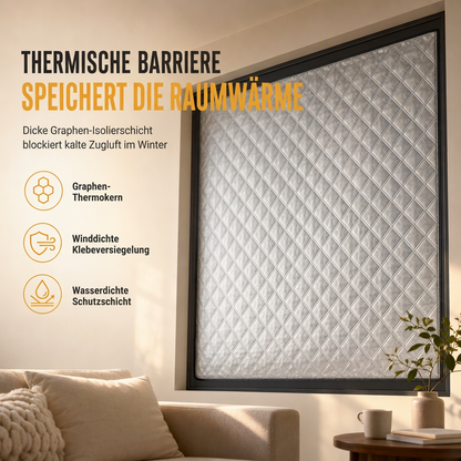 🪟 Jetzt 50% Rabatt ✨ Thermisch isolierter FensterVorhang — mehrlagiges Polyester & Roll-Up-Design ❄️