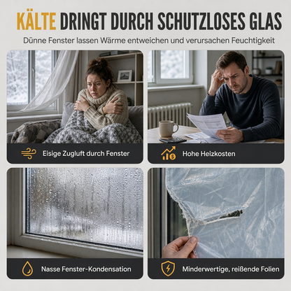 🪟 Jetzt 50% Rabatt ✨ Thermisch isolierter FensterVorhang — mehrlagiges Polyester & Roll-Up-Design ❄️