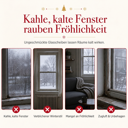 ⏳Nur für kurze Zeit – 50% RABATT⏰Weihnachts Küchenvorhänge Set