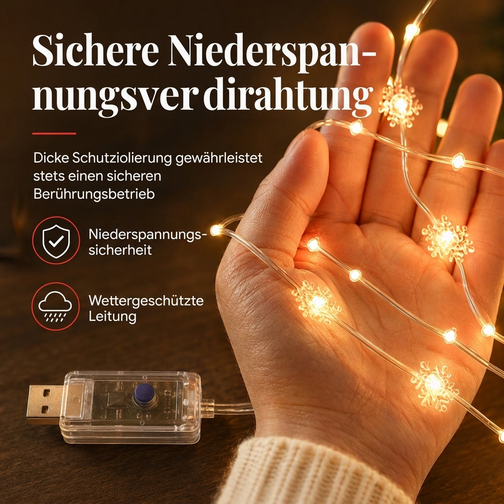 🎄 50% RABATT! Weihnachtsvorhang-Lichterkette – Fernbedienung & 8 Beleuchtungsmodi für gemütliche Festtagsfenster ✨🎁