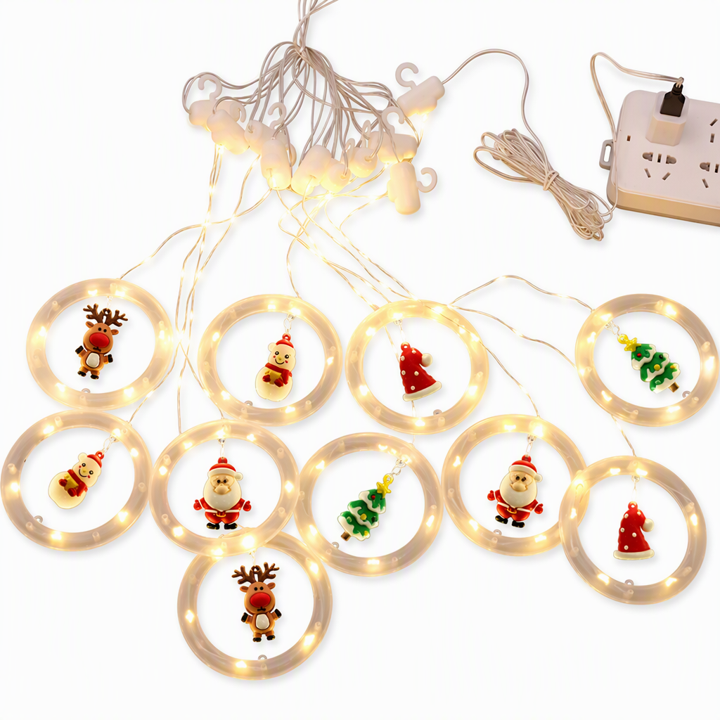 🎄 50% RABATT! Weihnachtsvorhang-Lichterkette – Fernbedienung & 8 Beleuchtungsmodi für gemütliche Festtagsfenster ✨🎁