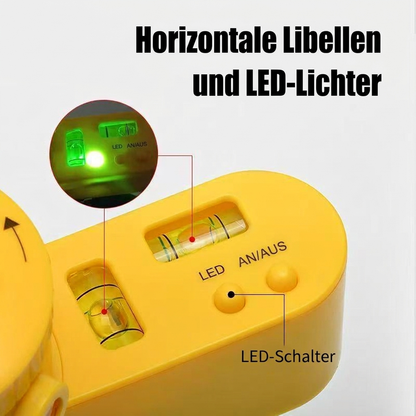 Hochpräzise Wasserwaage mit Laser für den Heim- und Profibereich