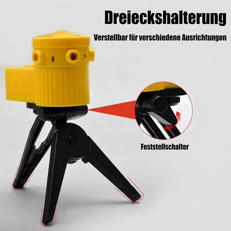 Hochpräzise Wasserwaage mit Laser für den Heim- und Profibereich