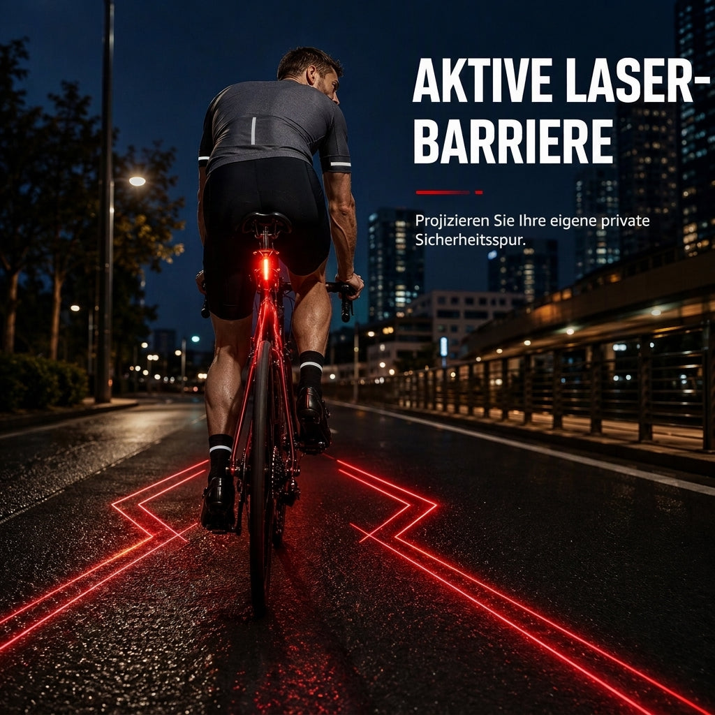🚲 50% RABATT! 🔋 Aufladbares Fahrrad-Rücklicht – Sicher & hell bei Nacht ✨