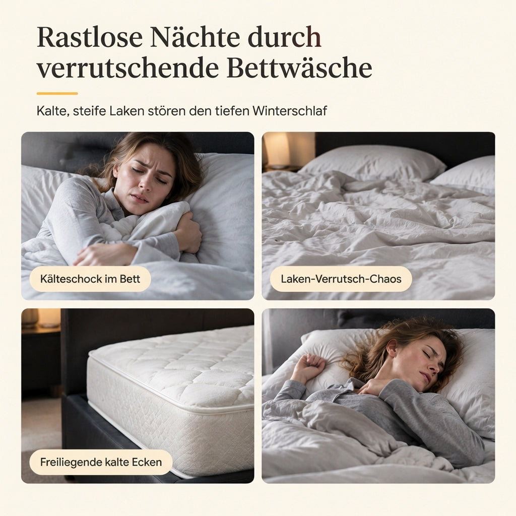 Dicker warmer Plüsch-Spannbettlaken - einfarbig, weich & kuschelig, Winter Matratzenbezug