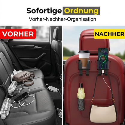 Platzsparender Auto-Getränkehalter