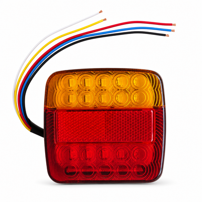 🚨 Quadratische zweifarbige LED-Rückleuchten im 2er-Set