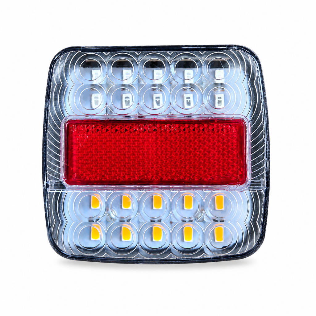 🚨 Quadratische zweifarbige LED-Rückleuchten im 2er-Set