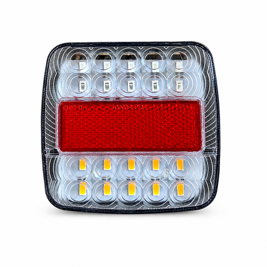 🚨 Quadratische zweifarbige LED-Rückleuchten im 2er-Set