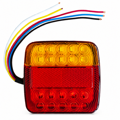 🚨 Quadratische zweifarbige LED-Rückleuchten im 2er-Set