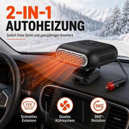 Tragbarer Auto- und Windschutzscheiben-Enteiser 12V 24V Auto Warmluftgebläse