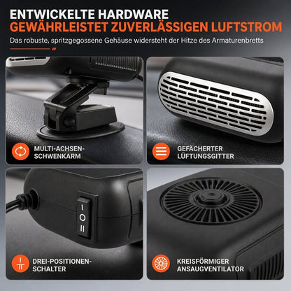 Tragbarer Auto- und Windschutzscheiben-Enteiser 12V 24V Auto Warmluftgebläse