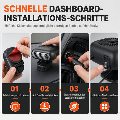 Tragbarer Auto- und Windschutzscheiben-Enteiser 12V 24V Auto Warmluftgebläse