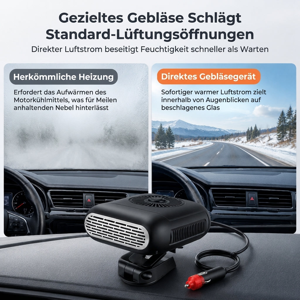 Tragbarer Auto- und Windschutzscheiben-Enteiser 12V 24V Auto Warmluftgebläse