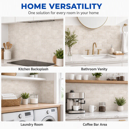 🏠 Hochwertige selbstklebende Wandfliesen für Küche & Bad – ohne Bohren, ohne Kleber ✨
