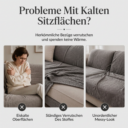 ❄️ Winter-Sonderangebot 🐰 | Rutschfeste, plüschige Sofakissenabdeckung – weich & kuschelig für die kalte Jahreszeit 🛋️✨