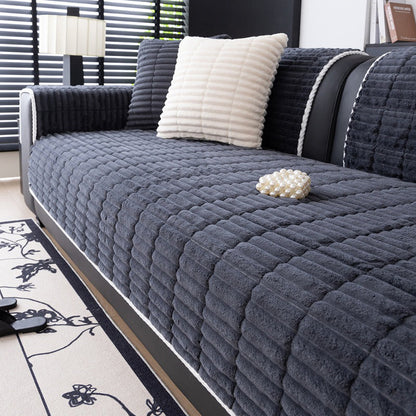 ❄️ Winter-Sonderangebot 🐰 | Rutschfeste, plüschige Sofakissenabdeckung – weich & kuschelig für die kalte Jahreszeit 🛋️✨