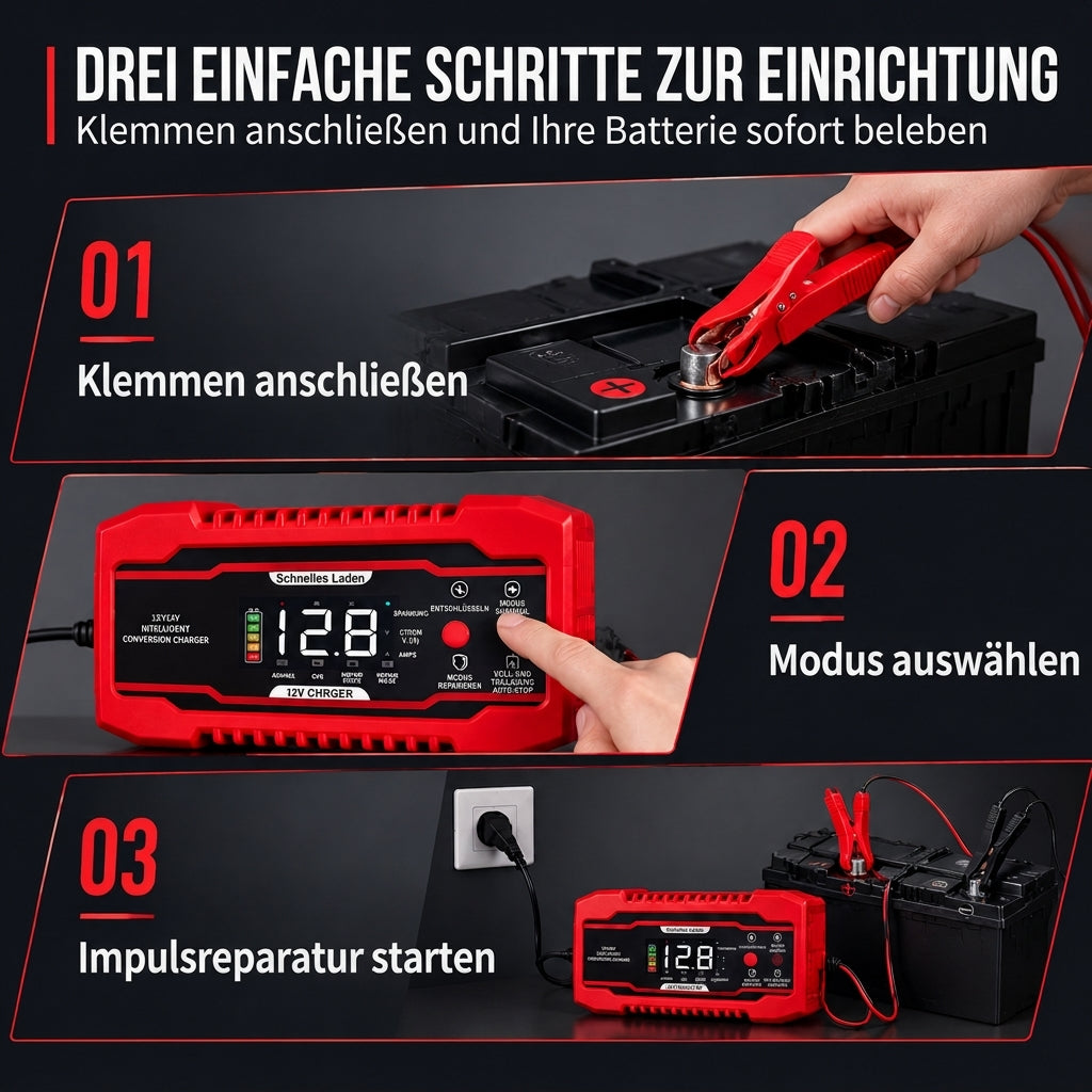 📢📢50% RABATT !!⏰12V 6A für Blei-Säure-Batterien in Autos und Motorrädern