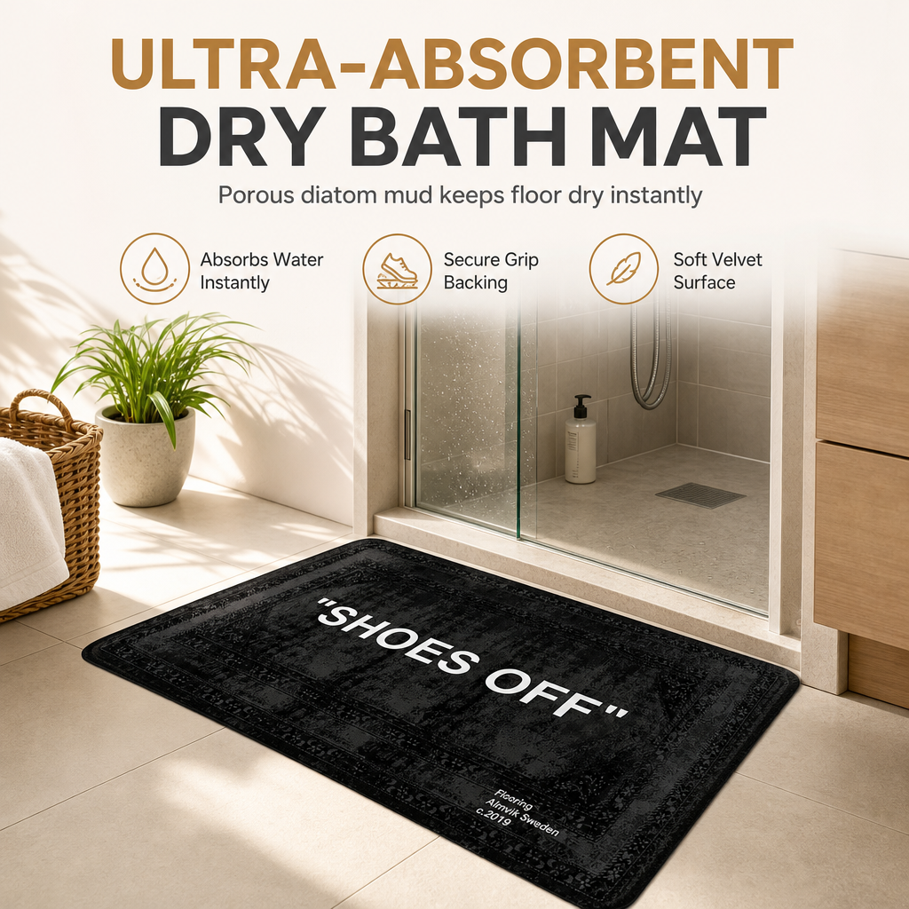 📢📢50% RABATT !! ⏰Rutschfeste, wasserabsorbierende Badematte