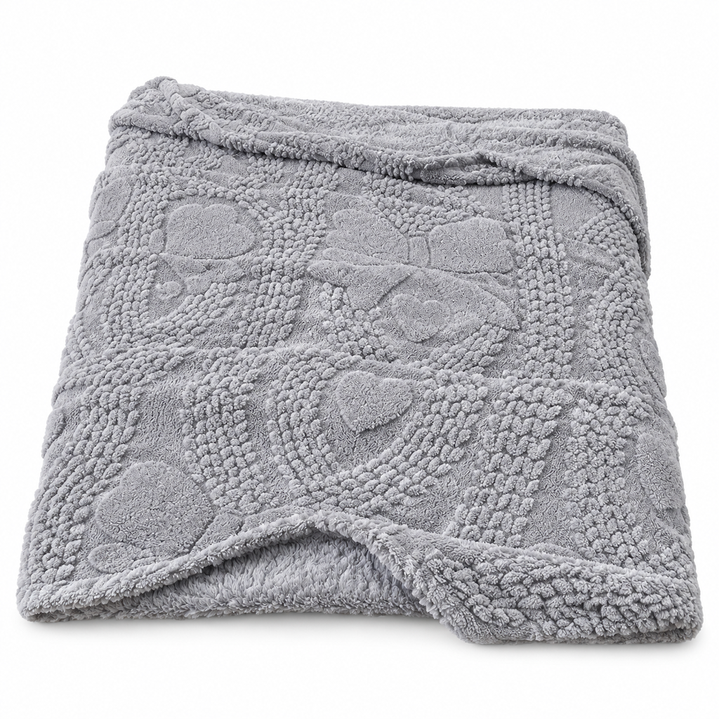 ❄️🛌 Doppelseitige Jacquard-Plüschdecke – Weich, hautfreundlich & gemütlich für Couch, Sofa, Bett und Büro
