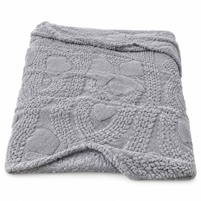 ❄️🛌 Doppelseitige Jacquard-Plüschdecke – Weich, hautfreundlich & gemütlich für Couch, Sofa, Bett und Büro