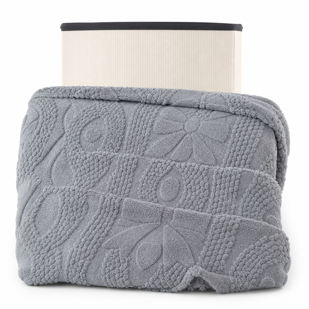 ❄️🛌 Doppelseitige Jacquard-Plüschdecke – Weich, hautfreundlich & gemütlich für Couch, Sofa, Bett und Büro