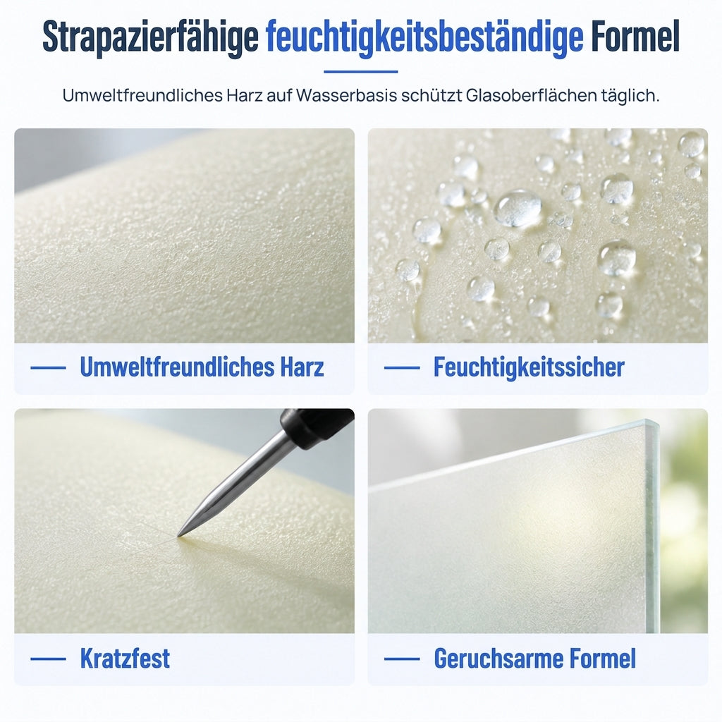 🪟 Wasserbasierte, wasserdichte Mattglasfolie – Selbstklebende Fensterfolie für Sichtschutz & Dekoration