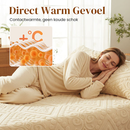 ☁️ Plüsch-Strick-Spannbettlaken – 360° rundum dehnbar für perfekten Sitz 💤