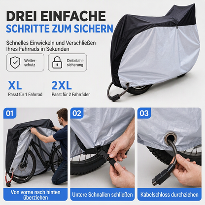 📢📢 50% RABATT !! ⏰ Wasserfeste und staubdichte 190T Fahrradabdeckung für den Außenbereich zum Schutz Ihres Fahrrads